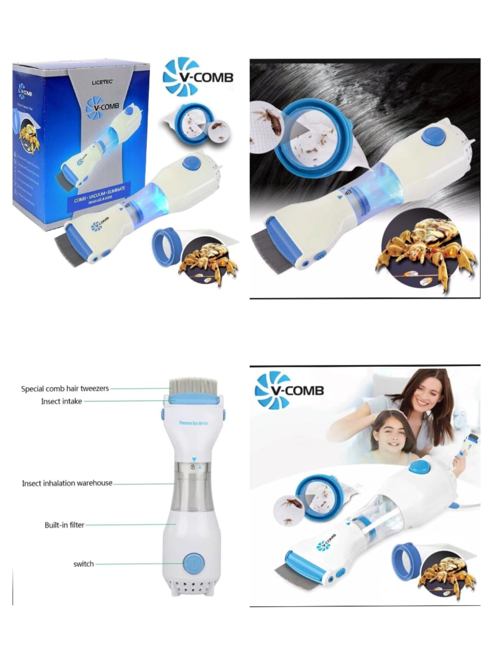 V Comb Anti-Lice Machine