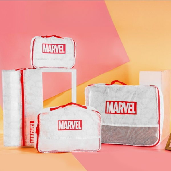 4 Pcs Marvel Travel Bag Set