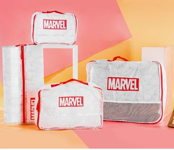 4 Pcs Marvel Travel Bag Set