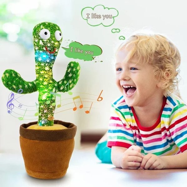 Dancing Cactus Toy With Muffler Hat