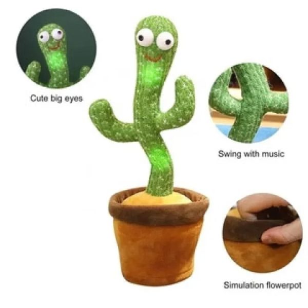 Dancing Cactus Toy With Muffler Hat