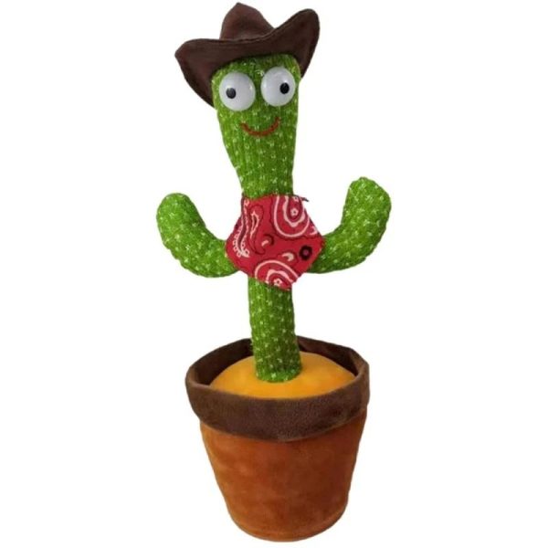 Dancing Cactus Toy With Muffler Hat