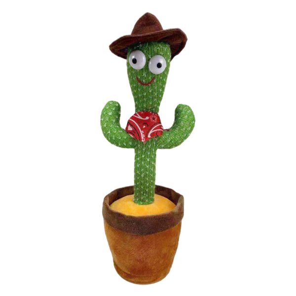 Dancing Cactus Toy With Muffler Hat