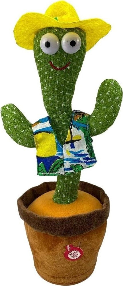 Dancing Cactus Toy With Muffler Hat