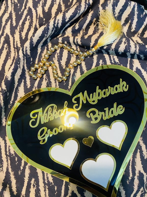 Heart Shaped Nikah Thumb Board